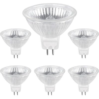 Vision Tigrezy 6pcs Ampoule Halogene Gu5.3 35w 12v, 680lm Blanc Chaud 2700k Dimmable, Ampoule Spot Halogène Mr16 - Publicité Vision Tigrezy 6pcs Ampoule Halogene Gu5.3 35w 12v, 680lm Blanc Chaud 2700k Dimmable, Ampoule Spot Halogène Mr16 - Publicité