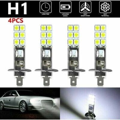 Scotch Aiperq – Lot De 4 Ampoules Led H1 6000 K – Feux De Brouillard Et De Conduite – Tension 12v-24v – 1800 Lm – Installation Plug And Play - Publicité Scotch Aiperq – Lot De 4 Ampoules Led H1 6000 K – Feux De Brouillard Et De Conduite – Tension 12v-24v – 1800 Lm – Installation Plug And Play - Publicité