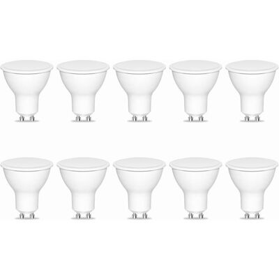 Cellfast Ampoule Led Gu10 Blanc Froid, 7w Équivalent Ampoule Halogène 70w, 720lm, Ampoules Led Spot, Non Réglable, Lot De 10 - Publicité Cellfast Ampoule Led Gu10 Blanc Froid, 7w Équivalent Ampoule Halogène 70w, 720lm, Ampoules Led Spot, Non Réglable, Lot De 10 - Publicité