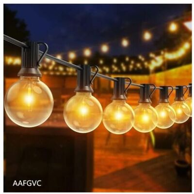 SCORPIO Guirlande Guinguette Extrieure, 30m Led Guirlande Avec 50+2 Guirlande Ampoule Incassables,tanche Guirlande Guinguette Led Pour Terrasse, Jardin, Mariage, Fte, - Publicité SCORPIO Guirlande Guinguette Extrieure, 30m Led Guirlande Avec 50+2 Guirlande Ampoule Incassables,tanche Guirlande Guinguette Led Pour Terrasse, Jardin, Mariage, Fte, - Publicité