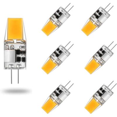 OEM Ampoule G4 Led Ac/dc 12v 5w Lampes Led G4 Blanc Chaud 3000k Ampoules D'Éclairage Équivalent 50w Halogène Lampe Angle Faisceau De 360° Sans Scintillement, Lot De 6,warm White 3000k,5w-dou - Publicité OEM Ampoule G4 Led Ac/dc 12v 5w Lampes Led G4 Blanc Chaud 3000k Ampoules D'Éclairage Équivalent 50w Halogène Lampe Angle Faisceau De 360° Sans Scintillement, Lot De 6,warm White 3000k,5w-dou - Publicité