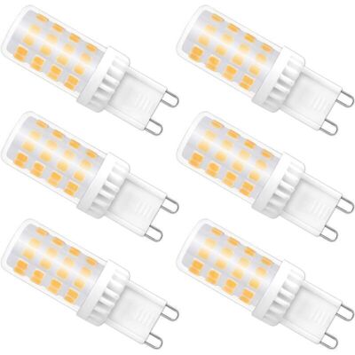 Melissa Ampoules Led G9 Dimmable, 4w Équivalent À 40w Halogène, 480 Lm, Blanc Chaud 3000k, Culot G9 Standard, Angle De Rotation À 360 °, Pour Ceiling Lighting, Kitchen, Paquet De 6 - Publicité Melissa Ampoules Led G9 Dimmable, 4w Équivalent À 40w Halogène, 480 Lm, Blanc Chaud 3000k, Culot G9 Standard, Angle De Rotation À 360 °, Pour Ceiling Lighting, Kitchen, Paquet De 6 - Publicité