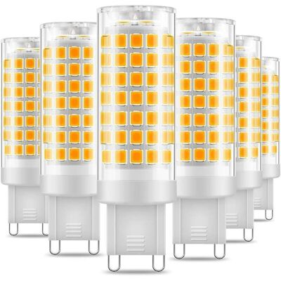 SANS MARQUE Ampoule Led G9, No Flicker 7w Led Lampes Blanc Chaud 3000k, 650lm, Économie D'Énergie Equivalente 60w Halogène Lumière, 360 Degrés Angle, Ac220-240v - Pack De 6 - Publicité SANS MARQUE Ampoule Led G9, No Flicker 7w Led Lampes Blanc Chaud 3000k, 650lm, Économie D'Énergie Equivalente 60w Halogène Lumière, 360 Degrés Angle, Ac220-240v - Pack De 6 - Publicité