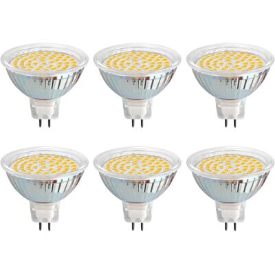 MOXIE Ampoule Gu5.3 Led 12v 3w Blanc Froid 6000k, Ø50mm, 120 Degrés, Équivalent Gu5.3 30w, 500lm, Ac/dc 12v, Spot Led Mr16 Gu5.3 Pour Cuisine/salle De Bain/armoire, Non-dimmable, Lot De 6 - Publicité MOXIE Ampoule Gu5.3 Led 12v 3w Blanc Froid 6000k, Ø50mm, 120 Degrés, Équivalent Gu5.3 30w, 500lm, Ac/dc 12v, Spot Led Mr16 Gu5.3 Pour Cuisine/salle De Bain/armoire, Non-dimmable, Lot De 6 - Publicité