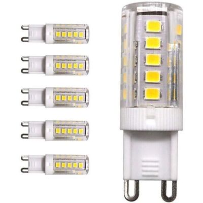 ACKERMAN 5 Pièces G9 Base 33-smd 2835 Ampoule Led, 3w, 3000k (blanc Chaud) 250lm, Équivalent À 25w Remplacement De Lampe Halogène, Ac 220v, Angle De Faisceau Omnidirectionnel 360, Non-dimmable - Publicité ACKERMAN 5 Pièces G9 Base 33-smd 2835 Ampoule Led, 3w, 3000k (blanc Chaud) 250lm, Équivalent À 25w Remplacement De Lampe Halogène, Ac 220v, Angle De Faisceau Omnidirectionnel 360, Non-dimmable - Publicité