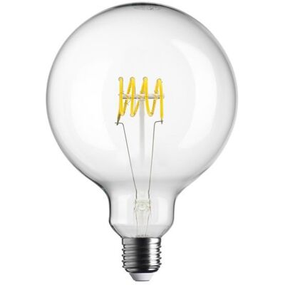 BOT LIGHTING Ampoule Led Globe 125 Mm – 5w – 300 Lm – 1800 K – Verre Clair – Filament Spirale Horizontale – Dimmable - Publicité BOT LIGHTING Ampoule Led Globe 125 Mm – 5w – 300 Lm – 1800 K – Verre Clair – Filament Spirale Horizontale – Dimmable - Publicité