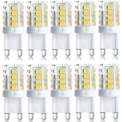 FOCTRO Lot De 10 Projecteur Led, Lumière Décorative Led, Ampoule Led G9, 5 W Blanc Froid, Ampoules Led À Économie D'énergie, Ampoule Halogène De Rechange, Ac 230 V Non Dimmable - Publicité FOCTRO Lot De 10 Projecteur Led, Lumière Décorative Led, Ampoule Led G9, 5 W Blanc Froid, Ampoules Led À Économie D'énergie, Ampoule Halogène De Rechange, Ac 230 V Non Dimmable - Publicité
