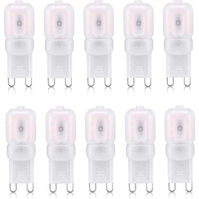 Vision Ampoule Led G9, Blanc Chaud, 3000 K, 3 W, 220 V, Non Dimmable, Lot De 10 - Publicité Vision Ampoule Led G9, Blanc Chaud, 3000 K, 3 W, 220 V, Non Dimmable, Lot De 10 - Publicité