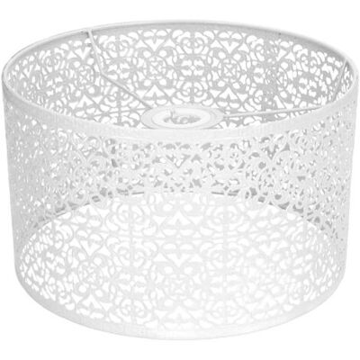SCORPIO Abat-jour Évider Abat-jour En Métal E27 E14 Utilisation Universelle Bonne Dissipation Thermique Couvercle De Lampe Exquis Blanc - Publicité SCORPIO Abat-jour Évider Abat-jour En Métal E27 E14 Utilisation Universelle Bonne Dissipation Thermique Couvercle De Lampe Exquis Blanc - Publicité