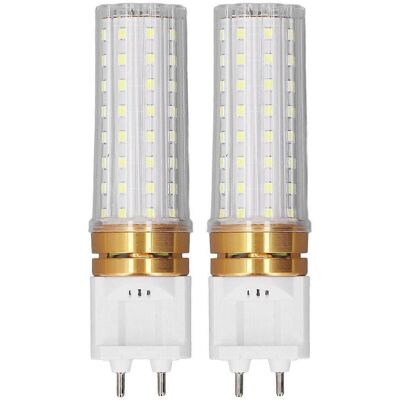 FLAMMKRAFT Lot De 2 Ampoules Led G12 Type Maïs, 1500 Lm, 15 W, Rendu Des Couleurs Élevé, Culot À 2 Broches, Pour Éclairage Public. Publicité FLAMMKRAFT Lot De 2 Ampoules Led G12 Type Maïs, 1500 Lm, 15 W, Rendu Des Couleurs Élevé, Culot À 2 Broches, Pour Éclairage Public. Publicité