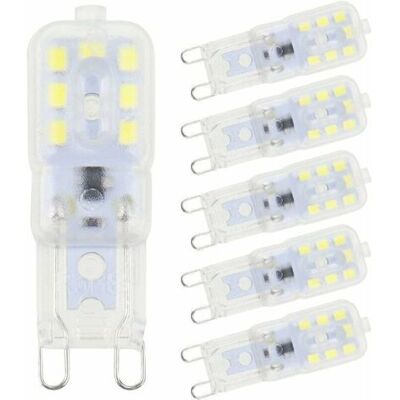 OEM 6 Pièces Ampoules Led G9 Blanc Froid 5w 6500k Sans Scintillement Halogène Remplacement Led Dimmable Ampoule Led Capsule Économie D’énergie Pour Applique Murale Lustre Réfrigérateur Ac 220v - Publicité OEM 6 Pièces Ampoules Led G9 Blanc Froid 5w 6500k Sans Scintillement Halogène Remplacement Led Dimmable Ampoule Led Capsule Économie D’énergie Pour Applique Murale Lustre Réfrigérateur Ac 220v - Publicité