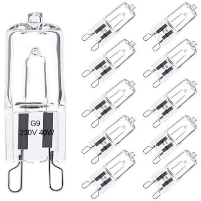 Cellfast Kimjo Ampoule G9 40w , Ampoule Halogène G9 Dimmable Blanc Chaud, G9 Ampoules Capsule Filament 480lm 230v Lot De 10 - Publicité Cellfast Kimjo Ampoule G9 40w , Ampoule Halogène G9 Dimmable Blanc Chaud, G9 Ampoules Capsule Filament 480lm 230v Lot De 10 - Publicité