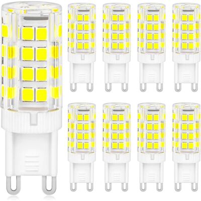 PELTOR Lot De 8 Ampoules Led G9, Blanc Froid, 5 W, 6000 K, 500 Lm, Équivalent À Une Ampoule Halogène De 40 W, Angle De Faisceau De 360°, 220–240 V, Non Dimmable, Ampoule Led G9 Pour Salon, Chambre, Couloirs - Publicité PELTOR Lot De 8 Ampoules Led G9, Blanc Froid, 5 W, 6000 K, 500 Lm, Équivalent À Une Ampoule Halogène De 40 W, Angle De Faisceau De 360°, 220–240 V, Non Dimmable, Ampoule Led G9 Pour Salon, Chambre, Couloirs - Publicité