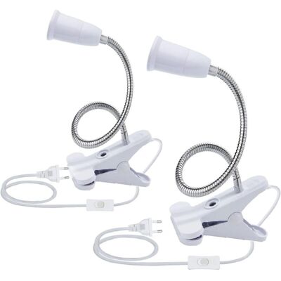 BRAST Pièces Base De Lampe De Table Led E27 Support De Douille D'Ampoule À Pince Base - Publicité BRAST Pièces Base De Lampe De Table Led E27 Support De Douille D'Ampoule À Pince Base - Publicité