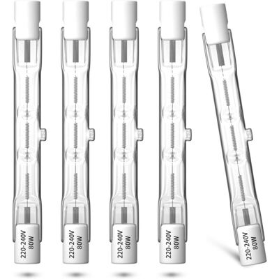 Vision Tigrezy 4x Eco Ampoule Halogene R7s 78mm 80w 230v Lampe Halogène Blanc Chaud 2800k Dimmable Ampoule - Publicité Vision Tigrezy 4x Eco Ampoule Halogene R7s 78mm 80w 230v Lampe Halogène Blanc Chaud 2800k Dimmable Ampoule - Publicité