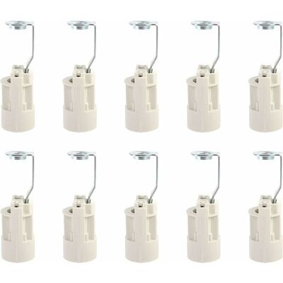 URSUS Culot Pour Ampoule E14 Douilles De Lampe E14 Réglables Convertisseur Douilles E14 Douille À Baonnette Support 10 Pcs (blanche) - Publicité URSUS Culot Pour Ampoule E14 Douilles De Lampe E14 Réglables Convertisseur Douilles E14 Douille À Baonnette Support 10 Pcs (blanche) - Publicité