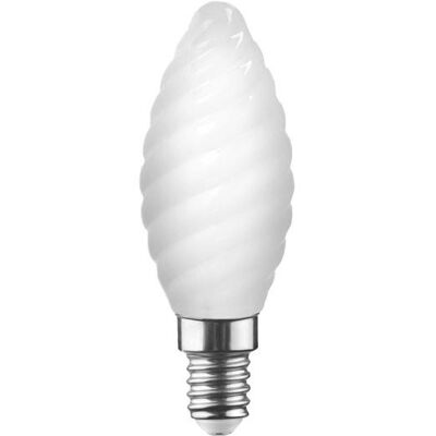 BOT LIGHTING Ampoule Led E14 – 6,5w – 806 Lm – 2700 K – Flamme Torsadée – Verre Opale – Équivalent 60 W - Publicité BOT LIGHTING Ampoule Led E14 – 6,5w – 806 Lm – 2700 K – Flamme Torsadée – Verre Opale – Équivalent 60 W - Publicité