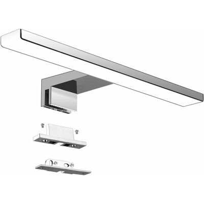 Vision Tigrezy Lampe Miroir Salle De Bain Led 5w 230v 500lm,ip44 Etanche 30cm Pince Luminaire Salle De Bain,blanc Neutre 4000k,pas De Stroboscope Eclairage,acier Inoxydable Anti-buée Ampoule De Miroir,300mm - Publicité Vision Tigrezy Lampe Miroir Salle De Bain Led 5w 230v 500lm,ip44 Etanche 30cm Pince Luminaire Salle De Bain,blanc Neutre 4000k,pas De Stroboscope Eclairage,acier Inoxydable Anti-buée Ampoule De Miroir,300mm - Publicité