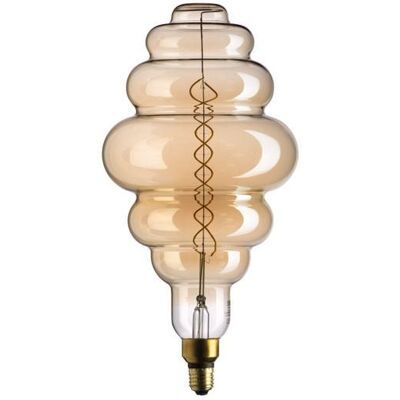 BOT LIGHTING Ampoule Led Xl Ondulée Ambrée 8w – 2000 K – Dimmable – Verre Doré Sculpté - Publicité BOT LIGHTING Ampoule Led Xl Ondulée Ambrée 8w – 2000 K – Dimmable – Verre Doré Sculpté - Publicité
