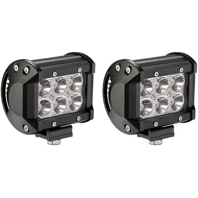 BRINSEA 2 X 18w Led Lampes De Travail 1800 Lumens Projecteur Blanc 12v 24v Réflecteur D'Inondation Lampe De Travail Lampe De Travail - Publicité BRINSEA 2 X 18w Led Lampes De Travail 1800 Lumens Projecteur Blanc 12v 24v Réflecteur D'Inondation Lampe De Travail Lampe De Travail - Publicité