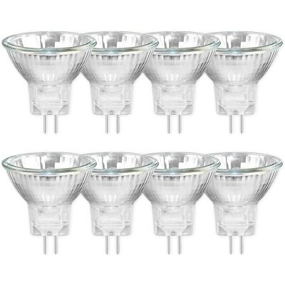 SANS MARQUE Pack De 8 Mr11 12v 20w Ampoules Halogènes Gu4, Dimmable Projecteur, 250lm, Ampoule Halogène À Spot, Blanc Chaud 2700k, 30 °faisceaux, Base À Bi-pin Couvercle En Verre - Publicité SANS MARQUE Pack De 8 Mr11 12v 20w Ampoules Halogènes Gu4, Dimmable Projecteur, 250lm, Ampoule Halogène À Spot, Blanc Chaud 2700k, 30 °faisceaux, Base À Bi-pin Couvercle En Verre - Publicité
