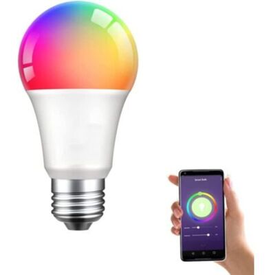 SANS MARQUE Guirlande Lumineuse De Noël Alexa Ampoule Led Intelligente E27 9 W Rgbcw Changement De Couleur 2200-6500 K 1000 Lm Compatible Avec Alexa, Google Assistant (1 Pièce, E27) - Publicité SANS MARQUE Guirlande Lumineuse De Noël Alexa Ampoule Led Intelligente E27 9 W Rgbcw Changement De Couleur 2200-6500 K 1000 Lm Compatible Avec Alexa, Google Assistant (1 Pièce, E27) - Publicité