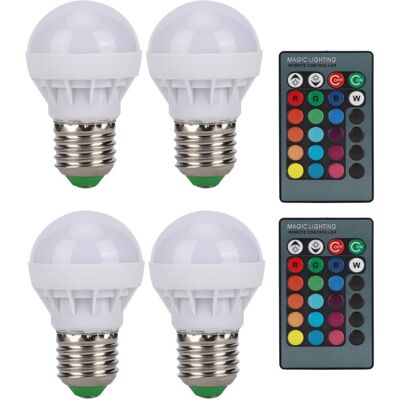 URSUS Jeffergarden Ampoules Led E27 Rgb À Couleur Changeante, 40w, Avec Télécommande, Pour La Décoration De La Chambre À Coucher, 85v-265v - Publicité URSUS Jeffergarden Ampoules Led E27 Rgb À Couleur Changeante, 40w, Avec Télécommande, Pour La Décoration De La Chambre À Coucher, 85v-265v - Publicité