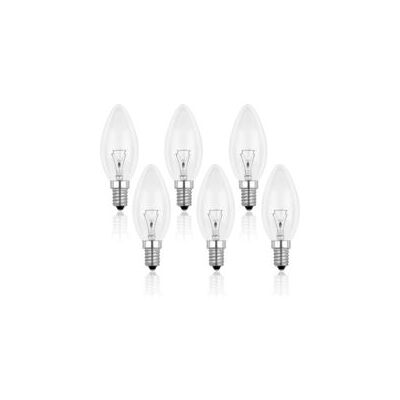 WOOFINITY Ampoule Incandescence Bougie E14 60w 230v, Ampoule Flamme E14, Dimmable Blanc Chaud 2700k, 600lm, C35 Ampoule Transparent, Pour Lustre, Lampe De Bureau, Pack De 6 - Publicité WOOFINITY Ampoule Incandescence Bougie E14 60w 230v, Ampoule Flamme E14, Dimmable Blanc Chaud 2700k, 600lm, C35 Ampoule Transparent, Pour Lustre, Lampe De Bureau, Pack De 6 - Publicité