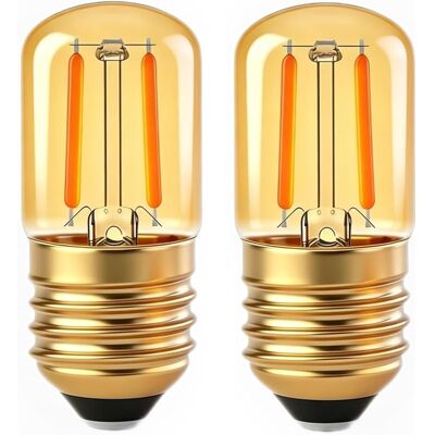 SANS MARQUE Ampoule Edison E27 Vintage, 1w Led Filament Equivalent 10w-15w Incandescence, Verre Ambré Blanc Chaud 2200k, Mini Rétro T28 E27 Ampoule Veilleuse Décorative, Ac 230v, Non-dimmable, Lot De 2 - Publicité SANS MARQUE Ampoule Edison E27 Vintage, 1w Led Filament Equivalent 10w-15w Incandescence, Verre Ambré Blanc Chaud 2200k, Mini Rétro T28 E27 Ampoule Veilleuse Décorative, Ac 230v, Non-dimmable, Lot De 2 - Publicité