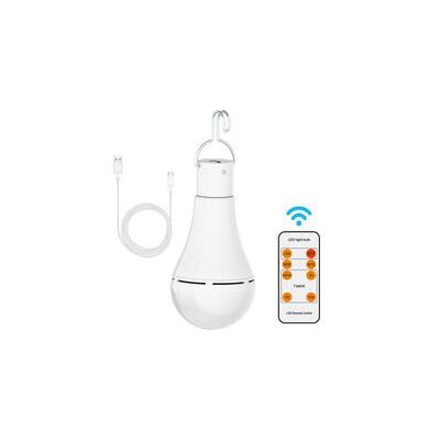SANS MARQUE Ampoule Rechargeable Usb 7w E27 Dimmable Avec Télécommande – Batterie Lithium 2600 Mah – Autonomie Jusqu'à 20h – Utilisation Intérieure Et Extérieure - Publicité SANS MARQUE Ampoule Rechargeable Usb 7w E27 Dimmable Avec Télécommande – Batterie Lithium 2600 Mah – Autonomie Jusqu'à 20h – Utilisation Intérieure Et Extérieure - Publicité