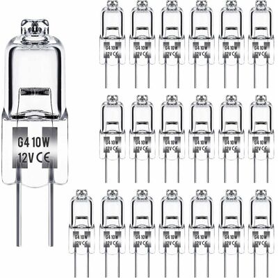 URSUS Ampoule Halogène G4, Ampoule G4 12v 10w, 2800k, 100lm, Variable, Halogène G4, Capsule Transparente - Publicité URSUS Ampoule Halogène G4, Ampoule G4 12v 10w, 2800k, 100lm, Variable, Halogène G4, Capsule Transparente - Publicité