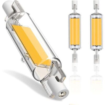 ACKERMAN Ampoule Led R7s – Ampoule Led R7s Dimmable De 78 Mm, 10 W, Cob, Haute Luminosité, Blanc Froid (6000 K), 600 Lm, Angle De Diffusion De 360°, 220-240 V Ca, Lot De 2 - Publicité ACKERMAN Ampoule Led R7s – Ampoule Led R7s Dimmable De 78 Mm, 10 W, Cob, Haute Luminosité, Blanc Froid (6000 K), 600 Lm, Angle De Diffusion De 360°, 220-240 V Ca, Lot De 2 - Publicité