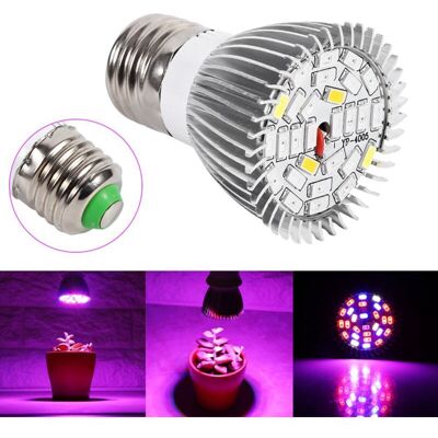 MOXIE Sjlerst 5w E27 Led Élèvent La Pleine Ampoule De Spectre D'Ampoule Pour Des Plantes D'Intérieur Végétal Veg Fleur Pour Jardin 28 Leds - Publicité MOXIE Sjlerst 5w E27 Led Élèvent La Pleine Ampoule De Spectre D'Ampoule Pour Des Plantes D'Intérieur Végétal Veg Fleur Pour Jardin 28 Leds - Publicité