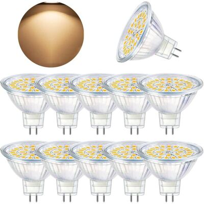 MOXIE Ampoule Led Gu5.3, Mr16 Led 12v 5w Equivalent À 50w Lampe Halogène Blanc Chaud 3000k, Ampoules Led Spot Non Dimmable, Lot De 10 - Publicité MOXIE Ampoule Led Gu5.3, Mr16 Led 12v 5w Equivalent À 50w Lampe Halogène Blanc Chaud 3000k, Ampoules Led Spot Non Dimmable, Lot De 10 - Publicité