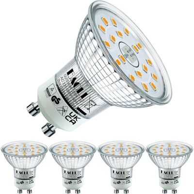 Scotch Ampoule Led Gu10 Blanc Chaud 4.9w Équivalent À Lampe Halogène 70w, Lot De 4, 515 Lumens 2700k Non Dimmable, Éclairag Sans Scintillement, Large Faisceau 120° Spot, Ac 230v Lampe À Réflecteur [classe Én - Publicité Scotch Ampoule Led Gu10 Blanc Chaud 4.9w Équivalent À Lampe Halogène 70w, Lot De 4, 515 Lumens 2700k Non Dimmable, Éclairag Sans Scintillement, Large Faisceau 120° Spot, Ac 230v Lampe À Réflecteur [classe Én - Publicité