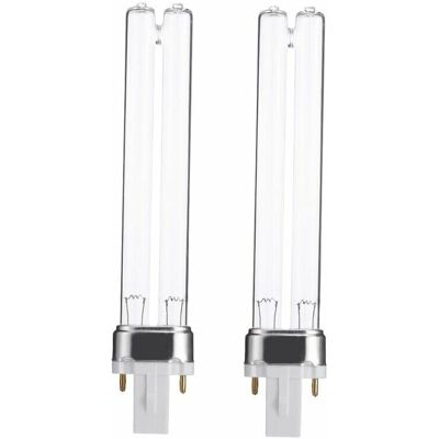 AQUAFORGE Lot De 2 Stérilisateurs Uv Pour Aquarium, Purificateurs, Ampoules Germicides Uv De Rechange, Culot G23 De 9 W - Publicité AQUAFORGE Lot De 2 Stérilisateurs Uv Pour Aquarium, Purificateurs, Ampoules Germicides Uv De Rechange, Culot G23 De 9 W - Publicité