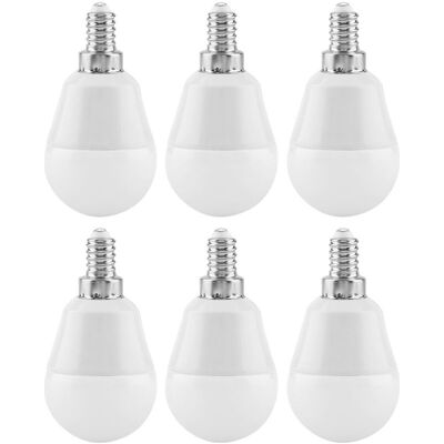 MOXIE Lot De 6 Ampoules Led E12 5w, Blanc Chaud, Culot Candélabre, Lumière Du Jour, Ac85v-265v - Publicité MOXIE Lot De 6 Ampoules Led E12 5w, Blanc Chaud, Culot Candélabre, Lumière Du Jour, Ac85v-265v - Publicité