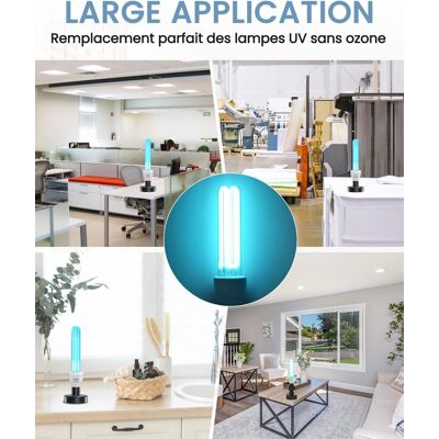 SANS MARQUE Lampe Ultraviolet Ozone E27 25w Lampe Uv Germicide Uvc Avec Ampoule Ozone E27 Ampoule Uv Sterilisateur Avec Tube De Quartz Stérilisation Uvc 254nm Ac220-240v Pour Toilette, Cuisine, Chambre - Publicité SANS MARQUE Lampe Ultraviolet Ozone E27 25w Lampe Uv Germicide Uvc Avec Ampoule Ozone E27 Ampoule Uv Sterilisateur Avec Tube De Quartz Stérilisation Uvc 254nm Ac220-240v Pour Toilette, Cuisine, Chambre - Publicité