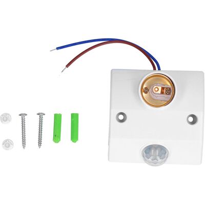 A MOON Douille E27 Pour Ampoule Infrarouge Détecteur De Mouvement 50w Ac90v-240v Corps Basse Énergie - Publicité A MOON Douille E27 Pour Ampoule Infrarouge Détecteur De Mouvement 50w Ac90v-240v Corps Basse Énergie - Publicité