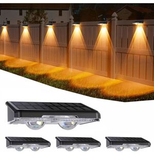 OEM Applique Murale Exterieur Solaire Lot De 4, Ip44 Étanche Lampe Solaire Exterieur Avec 11 Modes, Blanc Chaud & Blanc Froid & Multicolore Applique Solaire Exterieur Pour Jardin, Murale, Terrasse - Publicité OEM Applique Murale Exterieur Solaire Lot De 4, Ip44 Étanche Lampe Solaire Exterieur Avec 11 Modes, Blanc Chaud & Blanc Froid & Multicolore Applique Solaire Exterieur Pour Jardin, Murale, Terrasse - Publicité