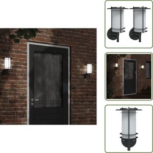 Vidaxl - Appliques Murales D'Extérieur 2 Pcs Noir Acier Inoxydable - Applique Murale Exterieure - Éclairage Extérieur - Luminaire Mural - Lampadaire Extérieur - Lumière Extérieure - Publicité Vidaxl - Appliques Murales D'Extérieur 2 Pcs Noir Acier Inoxydable - Applique Murale Exterieure - Éclairage Extérieur - Luminaire Mural - Lampadaire Extérieur - Lumière Extérieure - Publicité