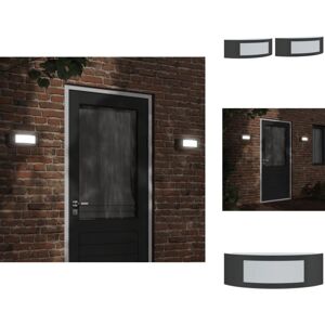 VIDAXL Appliques Murales D'Extérieur 2 Pcs Noir Acier Inoxydable - Applique Murale Exterieure - Éclairage Extérieur - Luminaire Mural - Lampadaire Extérieur - Lumière Extérieure - Publicité VIDAXL Appliques Murales D'Extérieur 2 Pcs Noir Acier Inoxydable - Applique Murale Exterieure - Éclairage Extérieur - Luminaire Mural - Lampadaire Extérieur - Lumière Extérieure - Publicité