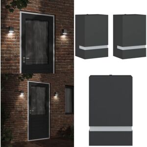 VIDAXL Appliques Murales D'Extérieur 2 Pcs Noir Acier Inoxydable - Applique Murale Exterieure - Éclairage Extérieur - Luminaire Mural - Lampadaire Extérieur - Lumière Extérieure - Home & Living - Publicité VIDAXL Appliques Murales D'Extérieur 2 Pcs Noir Acier Inoxydable - Applique Murale Exterieure - Éclairage Extérieur - Luminaire Mural - Lampadaire Extérieur - Lumière Extérieure - Home & Living - Publicité