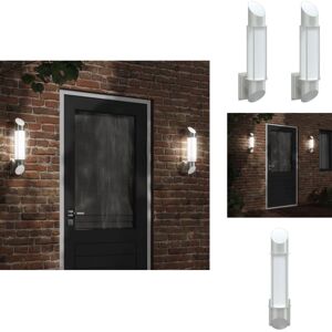 Vidaxl - Appliques Murales D'Extérieur 2pcs Argenté Acier Inoxydable - Applique Murale Exterieure - Éclairage Extérieur - Luminaire Mural - Lampadaire Extérieur - Lumieres Extérieures - Publicité Vidaxl - Appliques Murales D'Extérieur 2pcs Argenté Acier Inoxydable - Applique Murale Exterieure - Éclairage Extérieur - Luminaire Mural - Lampadaire Extérieur - Lumieres Extérieures - Publicité
