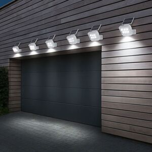 ETC-SHOP Lampes Solaires D'Extérieur Avec Détecteur De Mouvement Led Applique Solaire D'Extérieur Spot Avec Détecteur De Mouvement Extérieur, Blanc, Led 0,3w 150lm Blanc Froid, Lxlxh 12,8x10x11 Cm, 6 Pièces - Publicité ETC-SHOP Lampes Solaires D'Extérieur Avec Détecteur De Mouvement Led Applique Solaire D'Extérieur Spot Avec Détecteur De Mouvement Extérieur, Blanc, Led 0,3w 150lm Blanc Froid, Lxlxh 12,8x10x11 Cm, 6 Pièces - Publicité