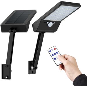 YM INTERNET Lot De 2 Lampadaires Solaires, Feuille Acrylique Étanche, Capteur Mobile De Sécurité, Lumière Solaire 48led Pour Patio, Clôture De Jardin - Publicité YM INTERNET Lot De 2 Lampadaires Solaires, Feuille Acrylique Étanche, Capteur Mobile De Sécurité, Lumière Solaire 48led Pour Patio, Clôture De Jardin - Publicité