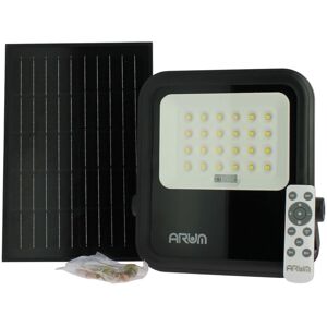 ARUM LIGHTING Projecteur Solaire Extérieur 100w Fernando 900 Lumens Ip65 4000k Avec Panneau Solaire Et Télécommande - Publicité ARUM LIGHTING Projecteur Solaire Extérieur 100w Fernando 900 Lumens Ip65 4000k Avec Panneau Solaire Et Télécommande - Publicité