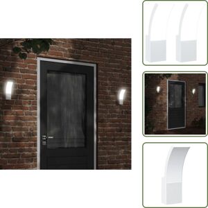 VIDAXL Appliques Murales Led D'Extérieur 2 Pcs Blanc - Applique Murale Exterieure - Éclairage Extérieur - Luminaire Led - Lampadaire Extérieur - Lumière Blanche - The Living Store - Publicité VIDAXL Appliques Murales Led D'Extérieur 2 Pcs Blanc - Applique Murale Exterieure - Éclairage Extérieur - Luminaire Led - Lampadaire Extérieur - Lumière Blanche - The Living Store - Publicité