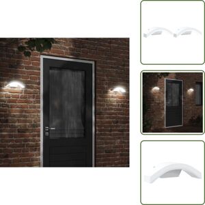 VIDAXL Appliques Murales Led D'Extérieur 2 Pcs Blanc - Applique Murale Exterieure - Éclairage Extérieur - Luminaire Led - Lampadaire Extérieur - Lumière Blanche - The Living Store - Publicité VIDAXL Appliques Murales Led D'Extérieur 2 Pcs Blanc - Applique Murale Exterieure - Éclairage Extérieur - Luminaire Led - Lampadaire Extérieur - Lumière Blanche - The Living Store - Publicité