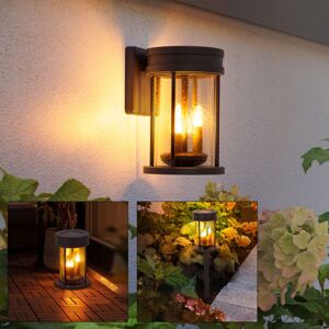 GLOBO LIGHTING Torches Solaires Pour L'Extérieur, Lanterne De Table Vacillante, Solaire Pour L'Extérieur, Applique Murale Solaire De Jardin, Lanterne 3 En 1 Avec Flamme Dansante, 1x Led Blanc Chaud, 12 Cm - Publicité GLOBO LIGHTING Torches Solaires Pour L'Extérieur, Lanterne De Table Vacillante, Solaire Pour L'Extérieur, Applique Murale Solaire De Jardin, Lanterne 3 En 1 Avec Flamme Dansante, 1x Led Blanc Chaud, 12 Cm - Publicité